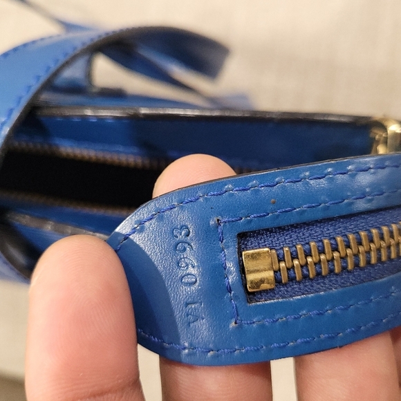 🔹️ LOUIS VUITTON🔹️ Saint Jacques blue tote bag and matching wallet + COA ✨️💙 - Picture 11 of 14